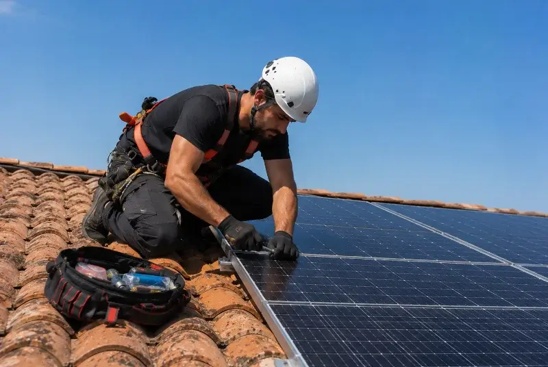 Maintenance et monitoring de panneaux solaires à Varzay
