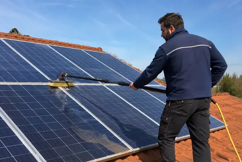 Nettoyage et entretien de panneaux solaires à Varzay
